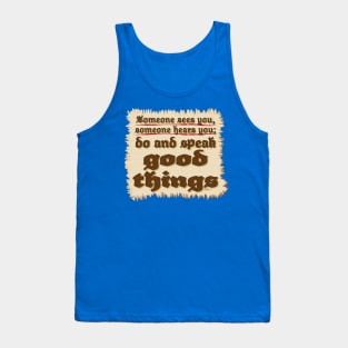 Good Things-plaque Tank Top